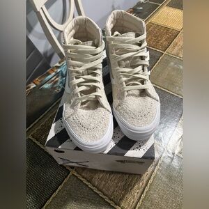 Vans Off-White High-Top Sneakers